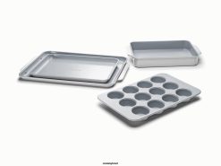 Caraway utensílios de cozinha cinza conjunto de assadeiras 026H109