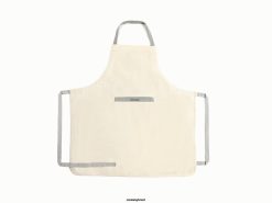 Caraway utensílios de cozinha creme avental de linho 026H251
