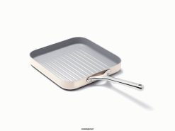 Caraway utensílios de cozinha creme grelha quadrada 026H73