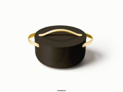 Caraway utensílios de cozinha preto forno holandês 026H47